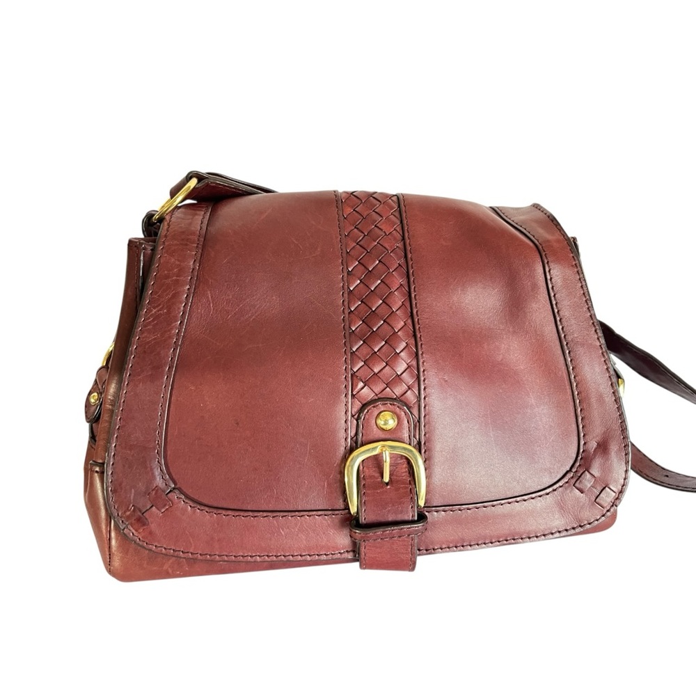 Vintage L.L. Bean Oxblood Leather Shoulder Bag Classic